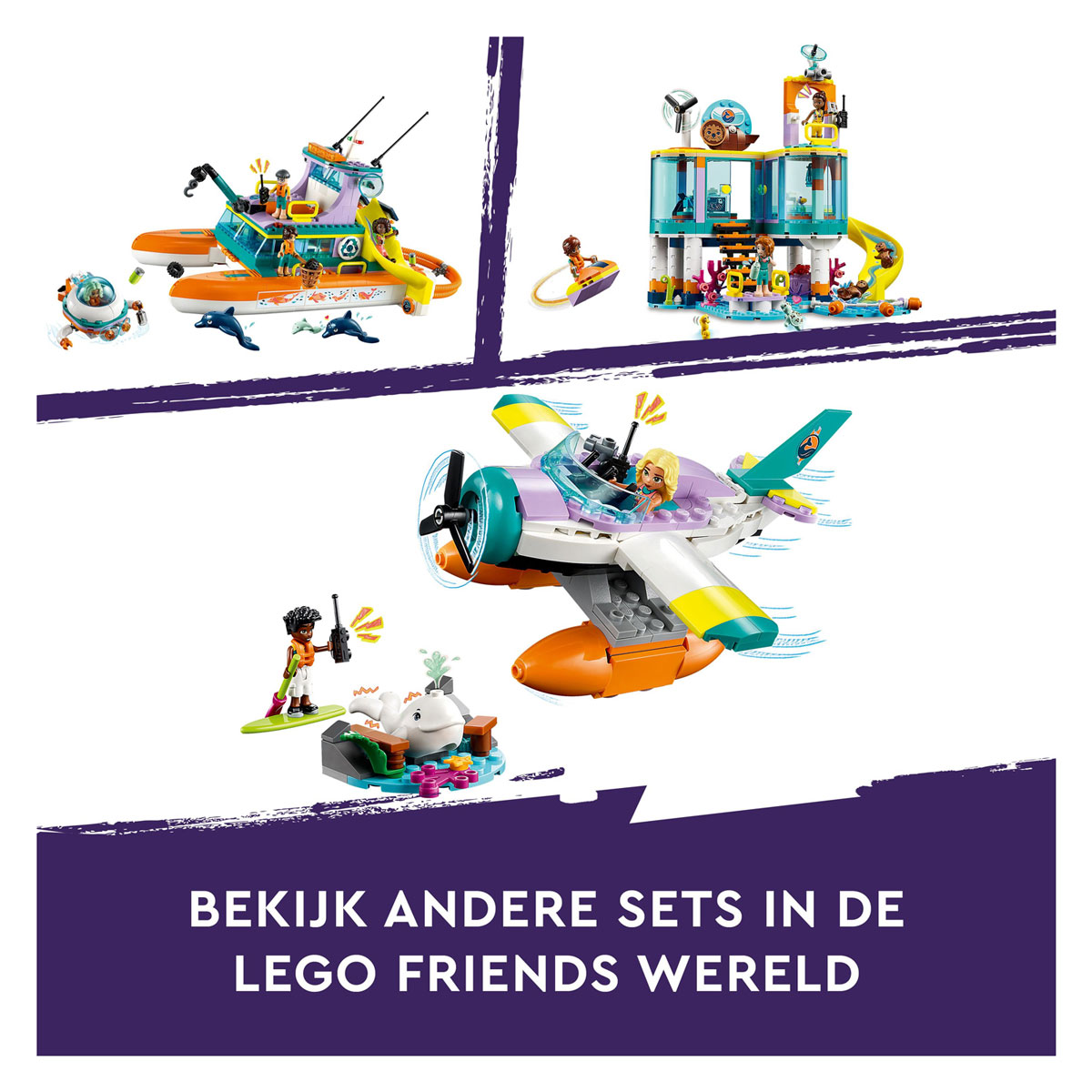 LEGO Friends 41752 Reddingsvliegtuig op Zee