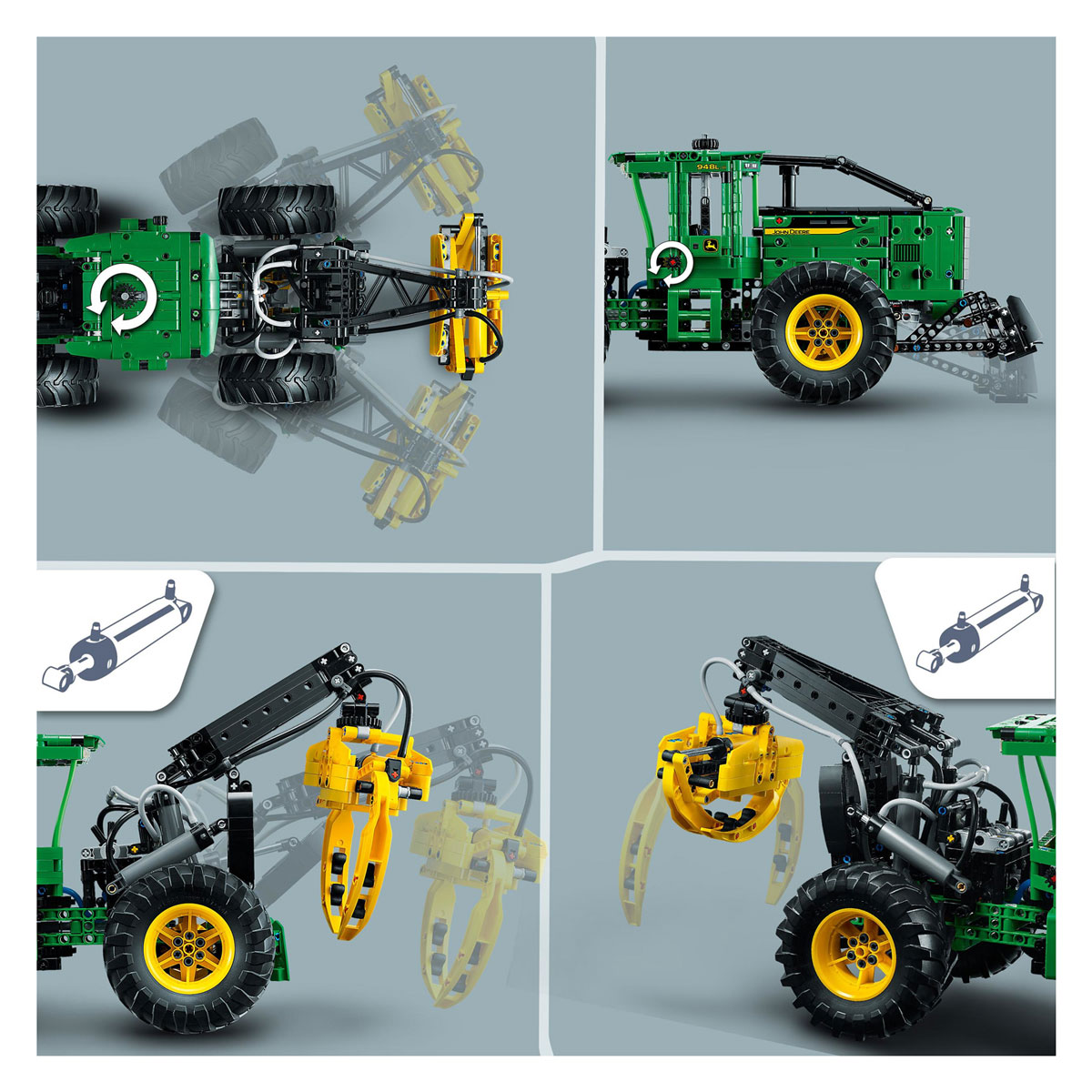 LEGO Technic 42157 John Deere 948L-II Machine de transport de bois