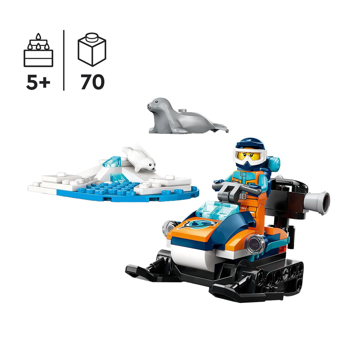 LEGO City 60376 Sneeuwscooter Voor Poolonderzoek