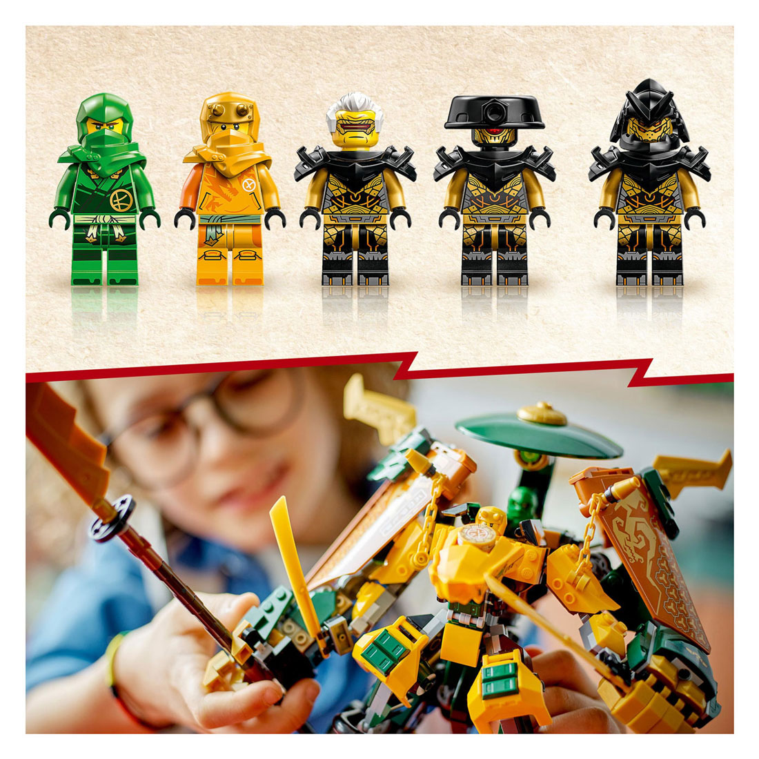 71794 LEGO Ninjago Lloyd et le robot de l'escouade ninja d'Arin