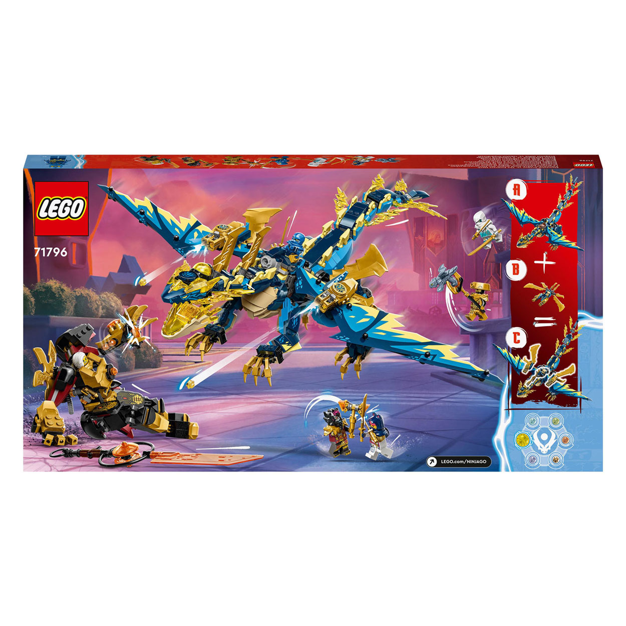 LEGO Ninjago 71796 Elementdraak Vs. De Mecha van de Keizerin