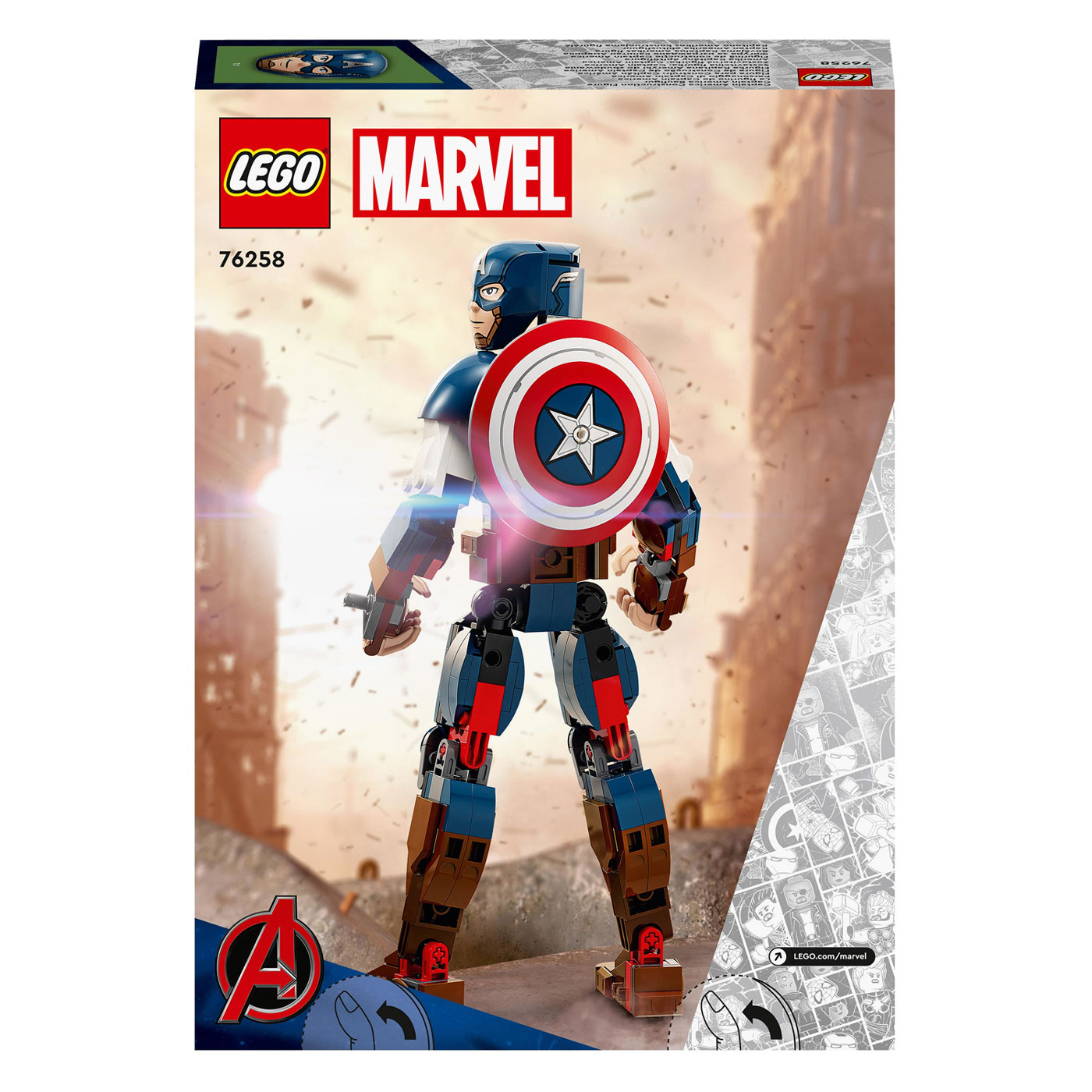 LEGO Super Heroes 76258 Captain America Bouwfiguur