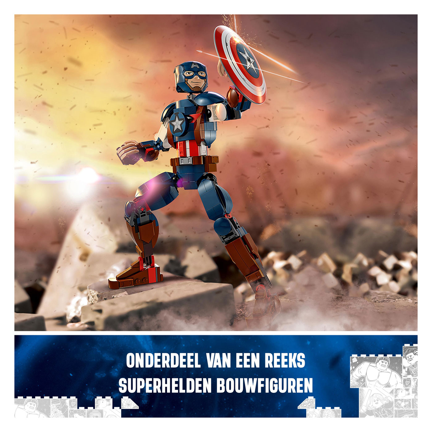 LEGO Super Heroes 76258 Captain America Bouwfiguur