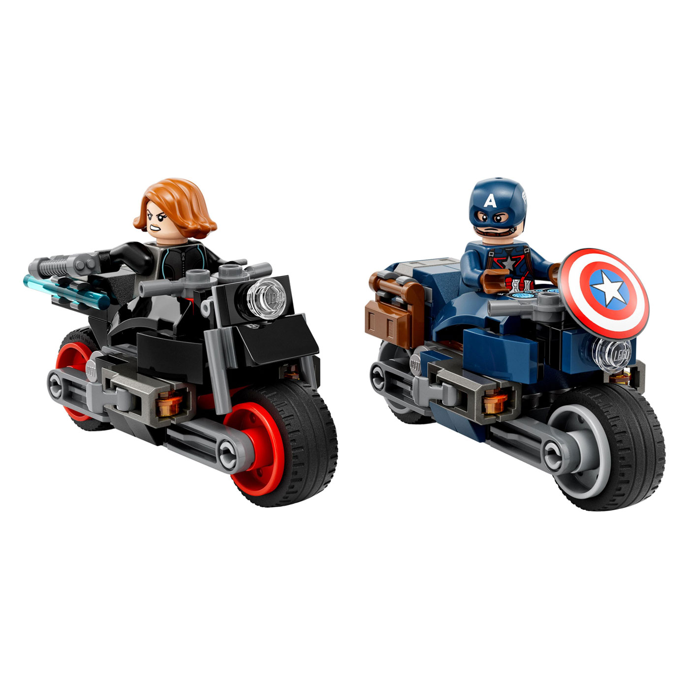 76260 LEGO Super Heroes Motorräder Black Widow und Captain America