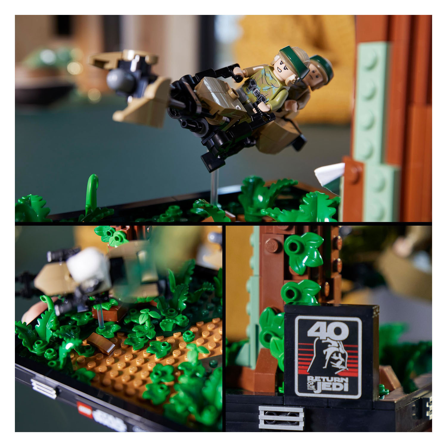 LEGO Star Wars 75353 Endor Speeder Pursuit Diorama