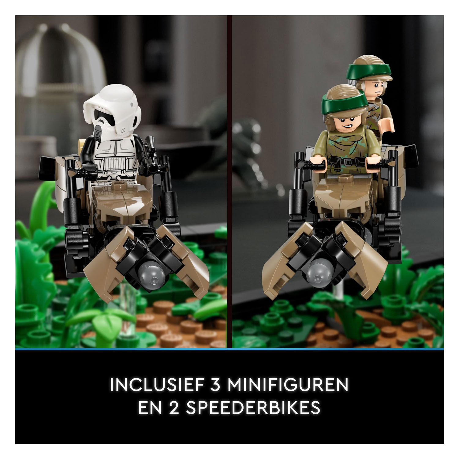 LEGO Star Wars 75353 Endor Speeder Pursuit Diorama