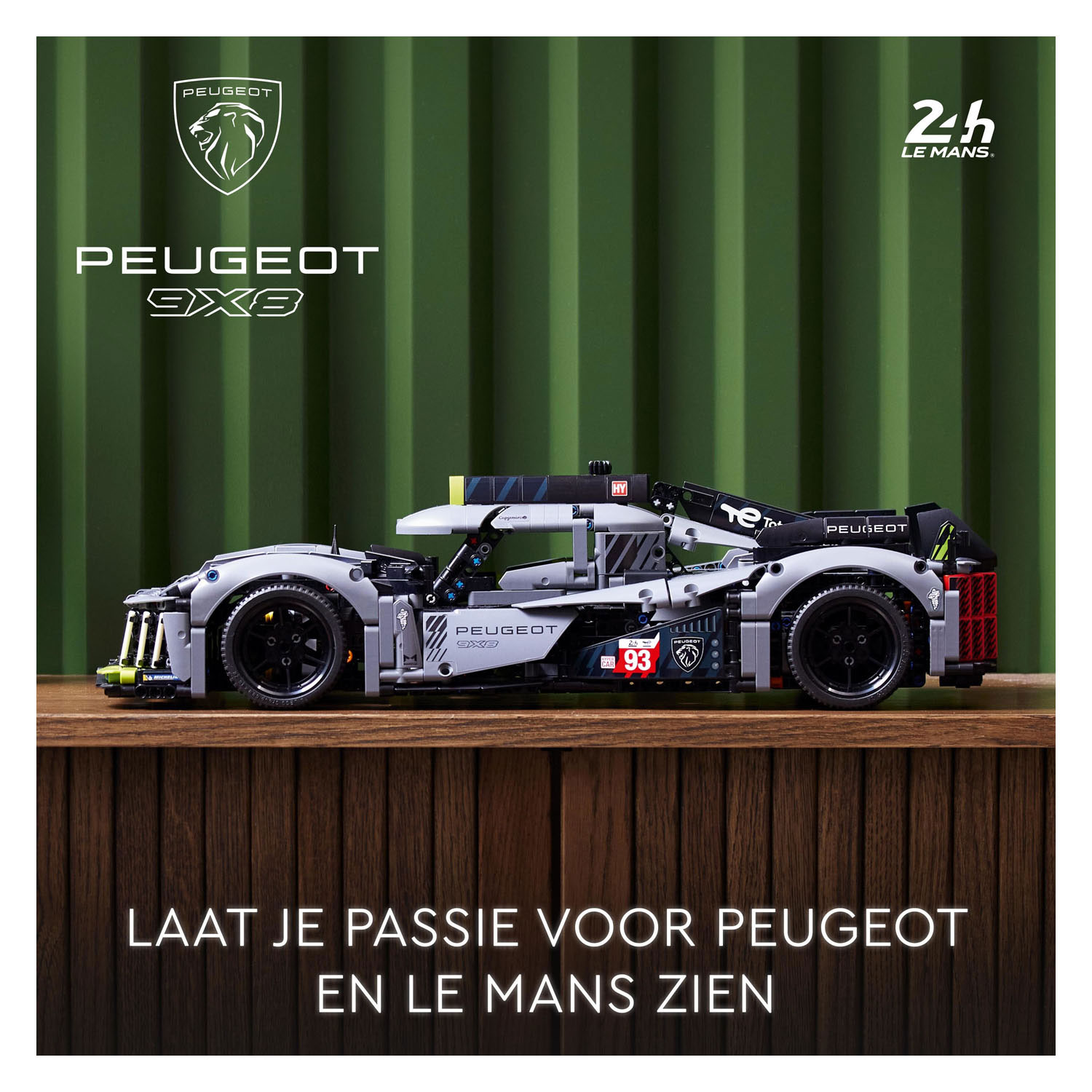 LEGO Technic 42156 La voiture hybride Peugeot 9x8 24 Le Mans Hypercar
