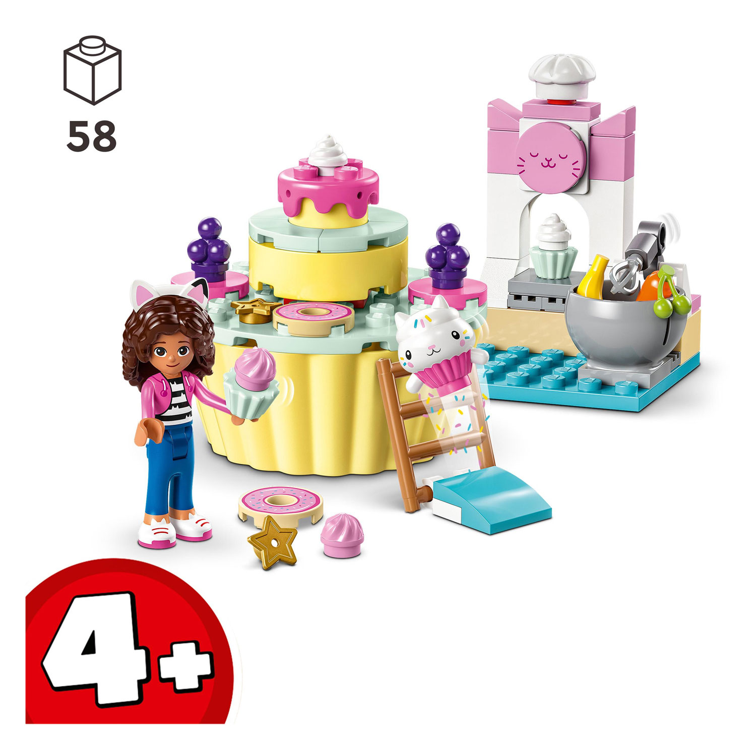 LEGO Gabby's Poppenhuis 10785 Bakken met Cakey