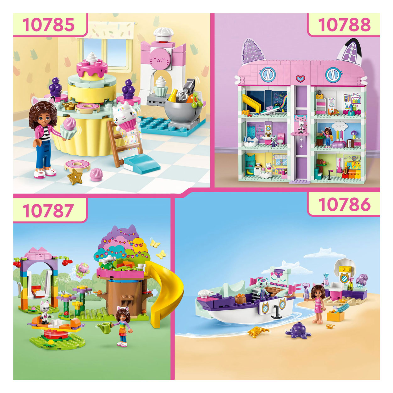 LEGO Gabby's Dollhouse 10786 Gabbys und Meerjungfrauenkatzes Verwöhnschiff