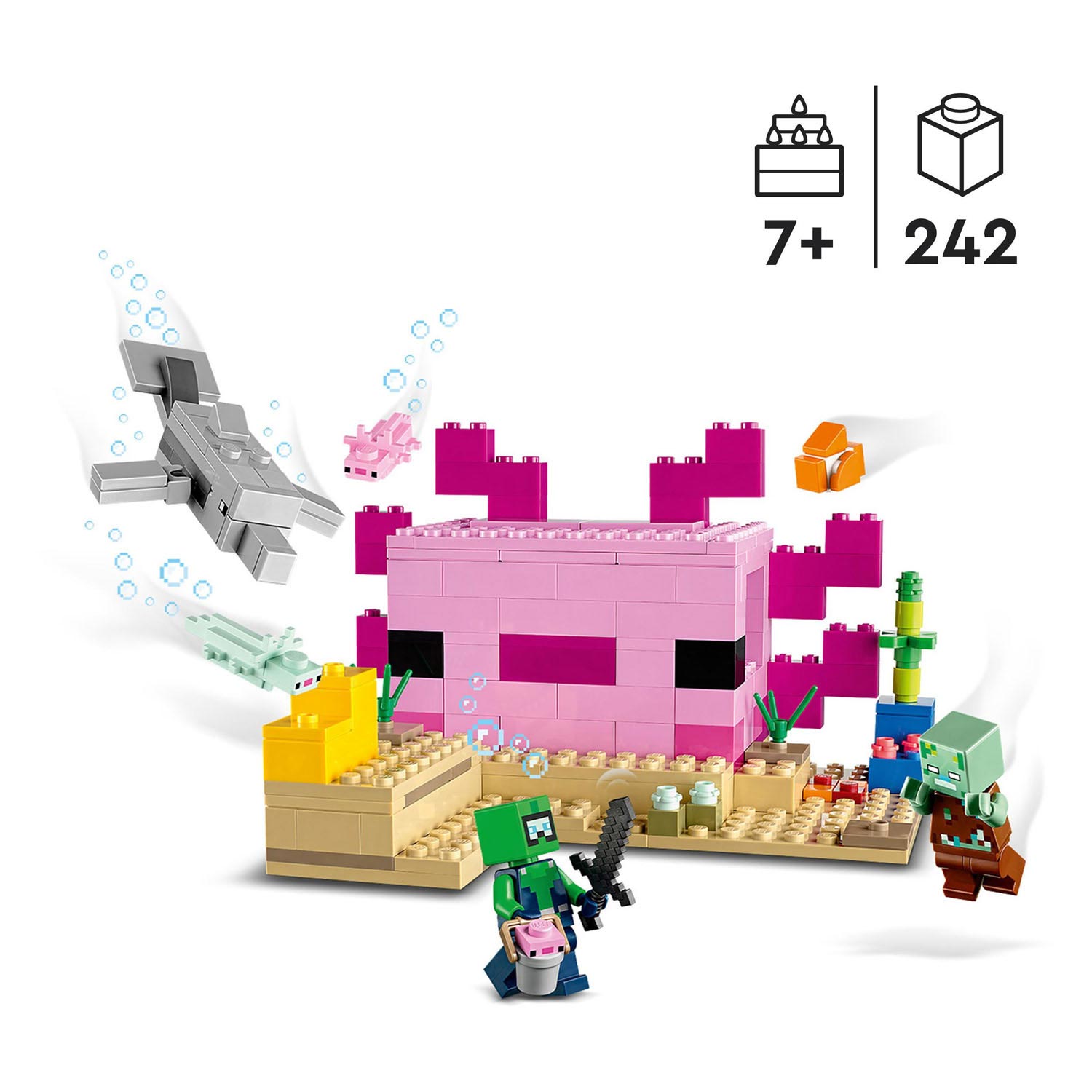 21247 LEGO Minecraft Das Axolotl-Haus