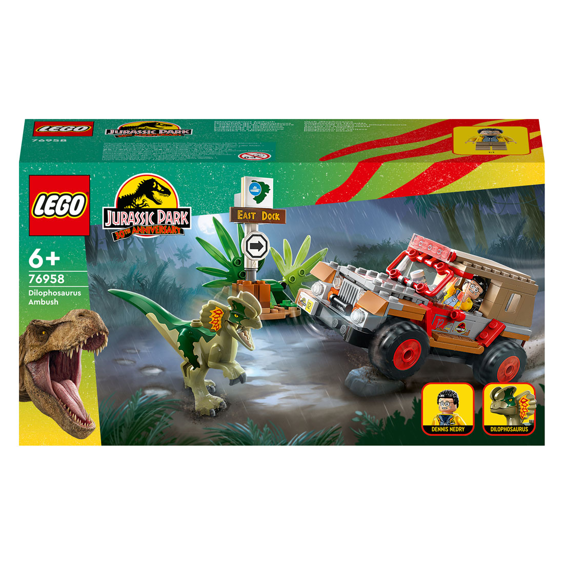 76958 LEGO Jurassic Park Dilophosaurus-Hinterhalt