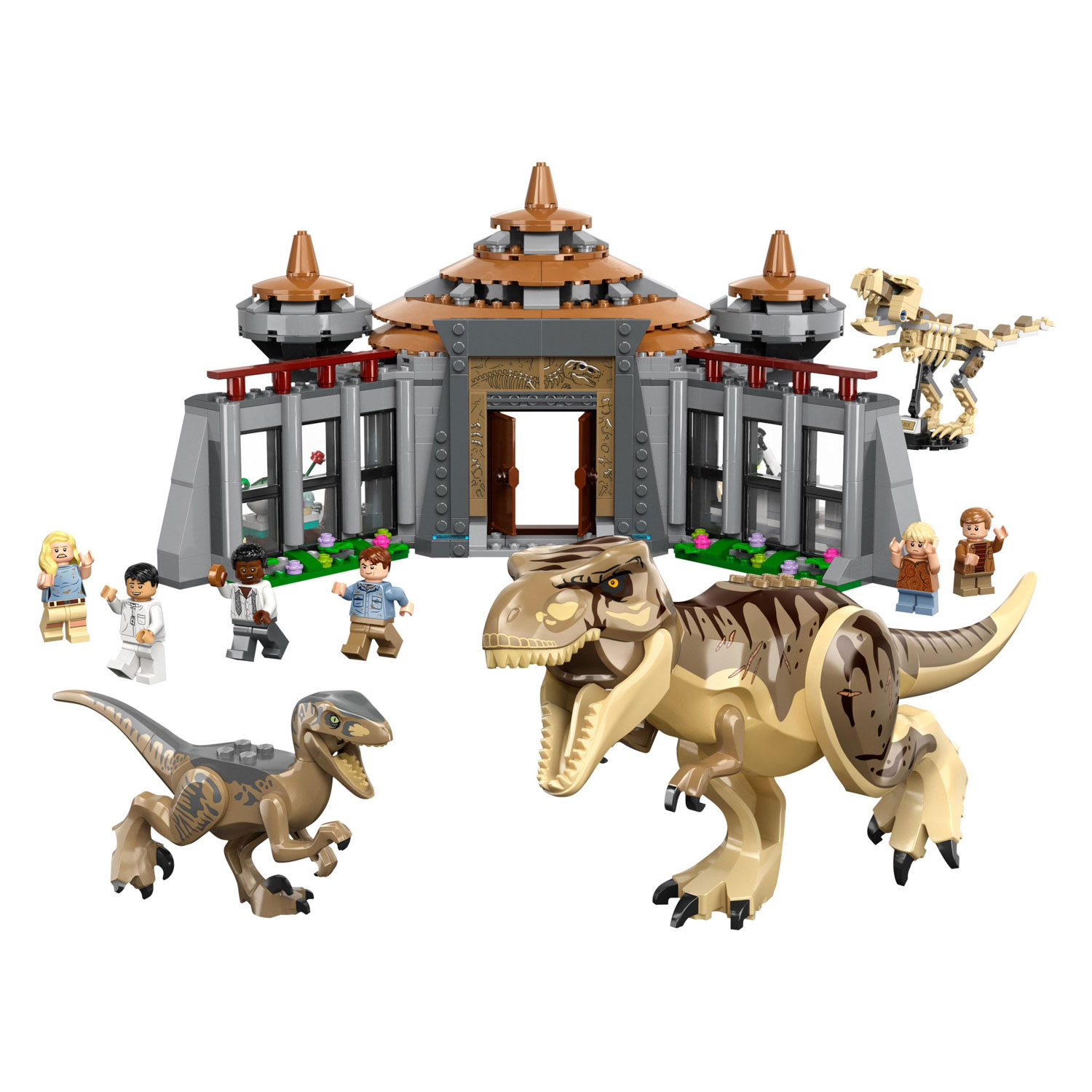 LEGO Jurassic Park 76961 Bezoekerscentrum: T. rex & raptor aanval