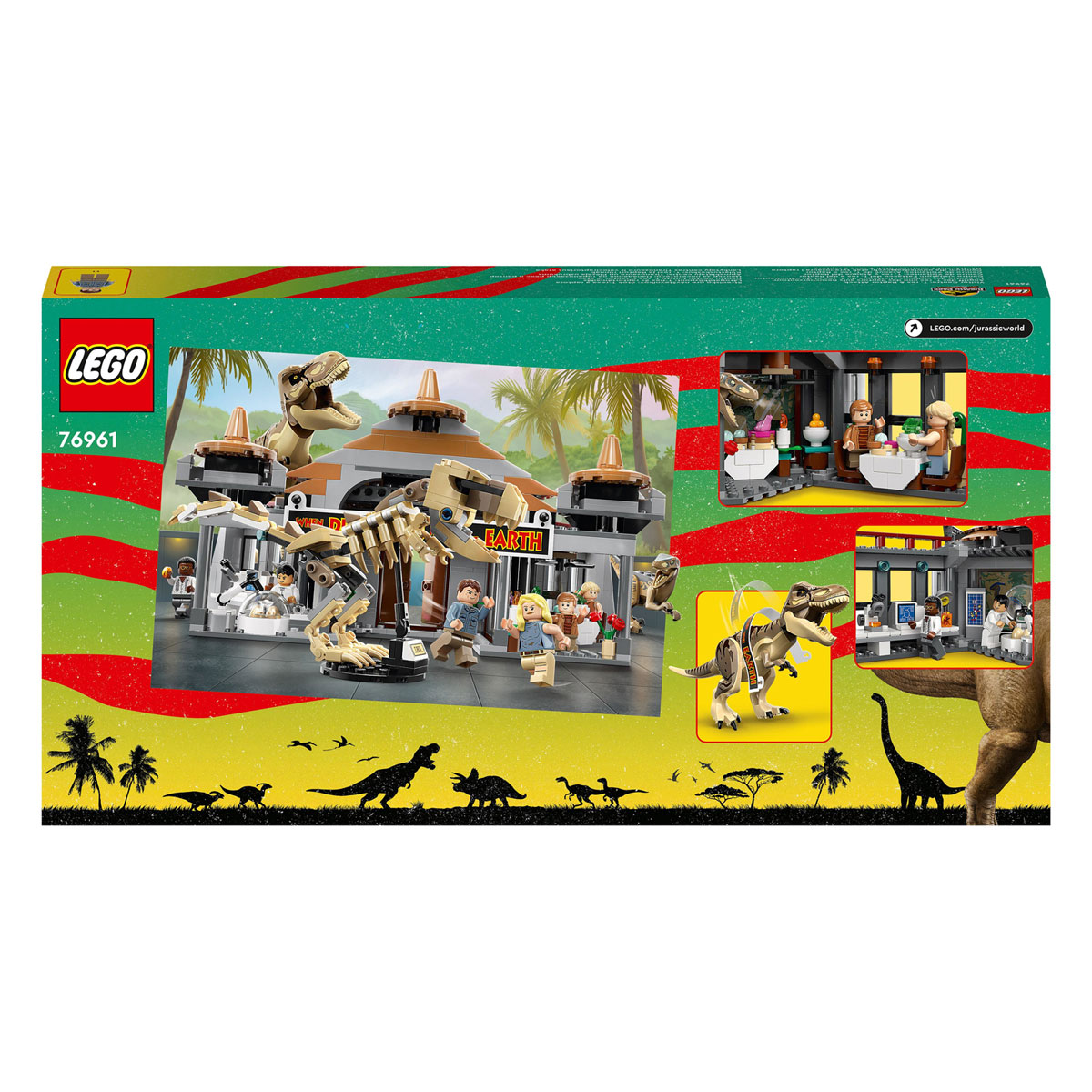 76961 LEGO Jurassic Park Visitor Center : Attaque de T. rex et de raptor