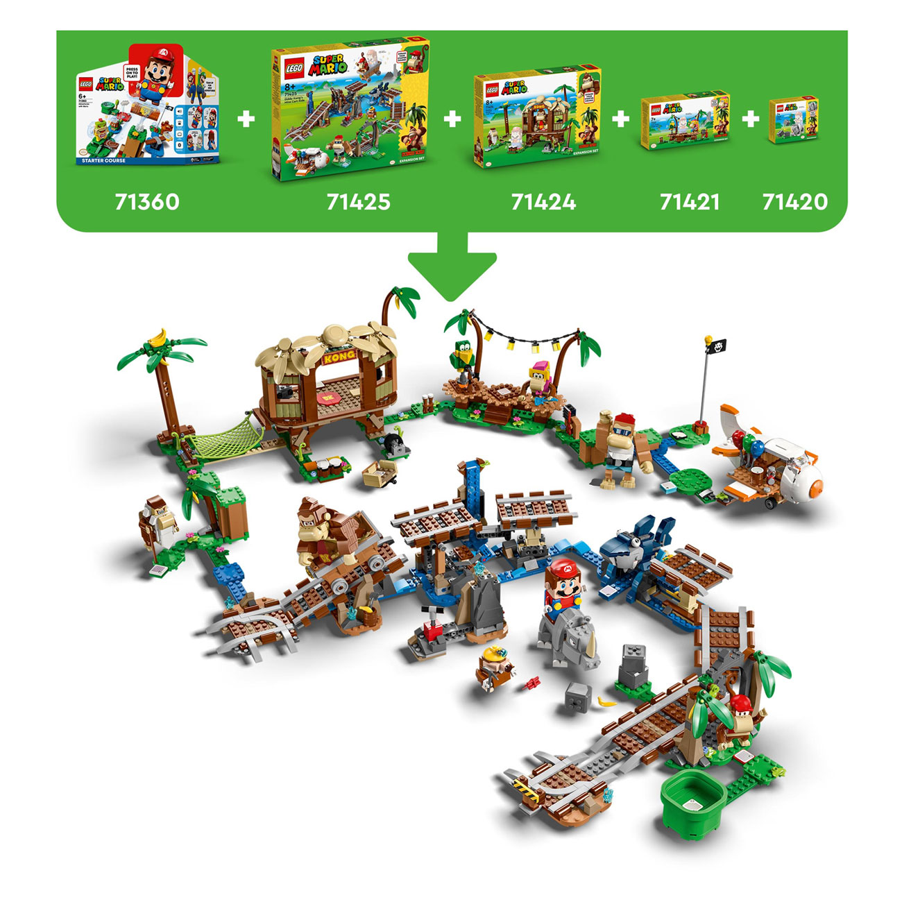 LEGO Super Mario 71421 Ensemble d'extension : Le spectacle de la jungle de Dixie Kong