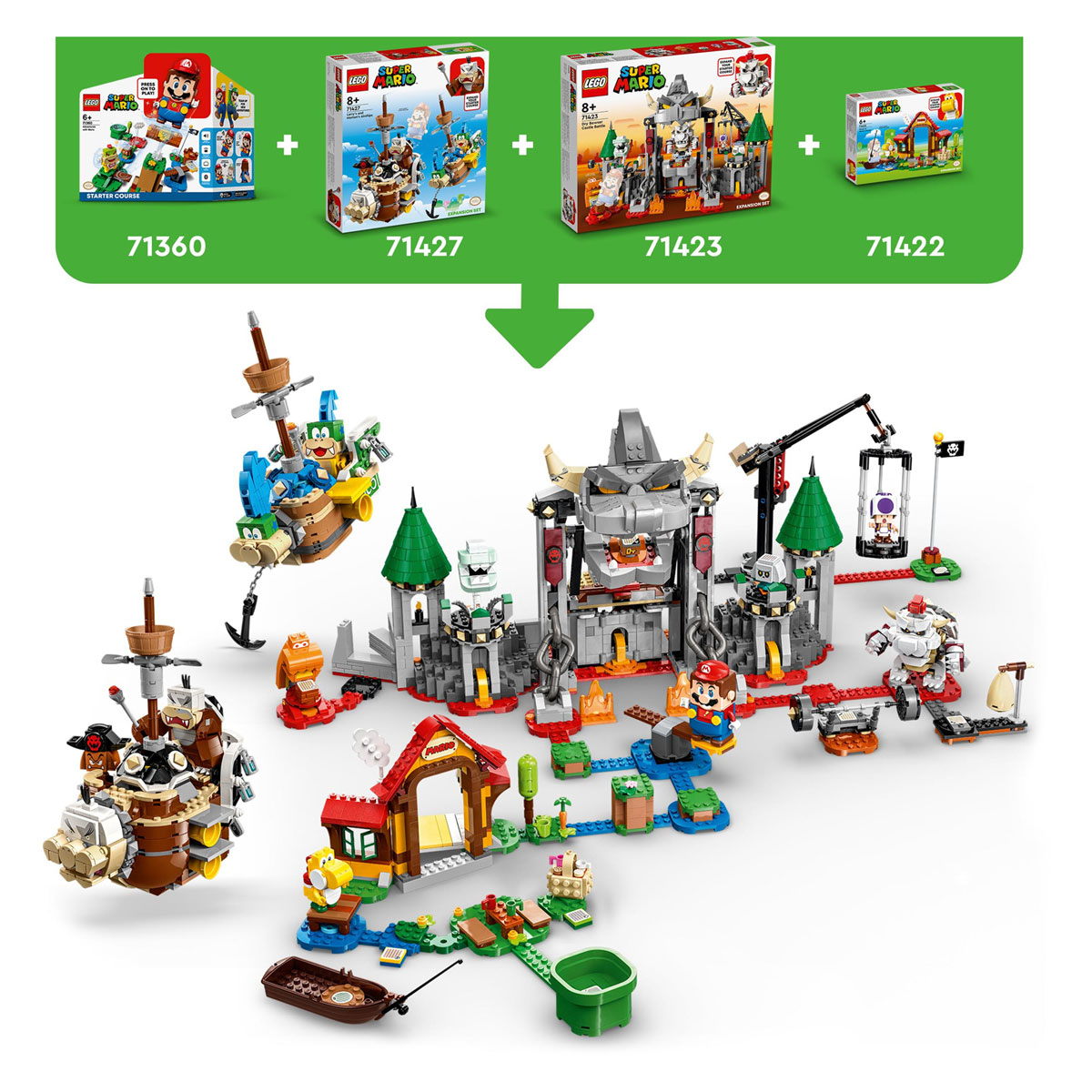 LEGO Super Mario 71423 Erweiterungsset: Schlacht bei Dry Bowsers Castle
