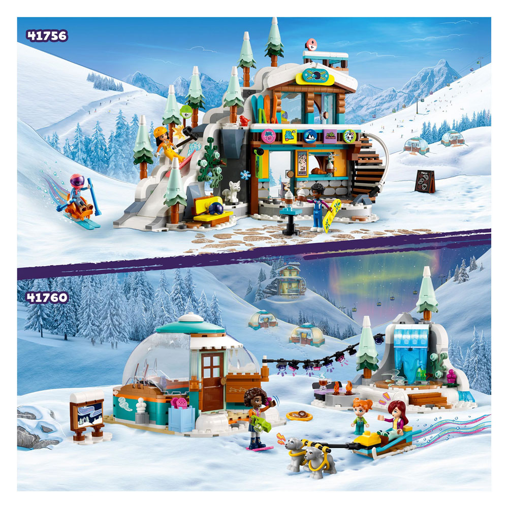 LEGO Friends 41756 Piste de ski et café des fêtes