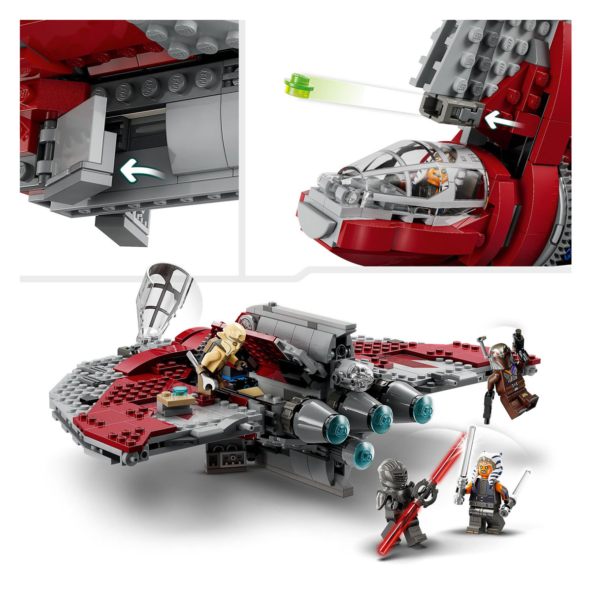 LEGO Star Wars 75362 La navette Jedi T-6 d'Ahsoka Tano