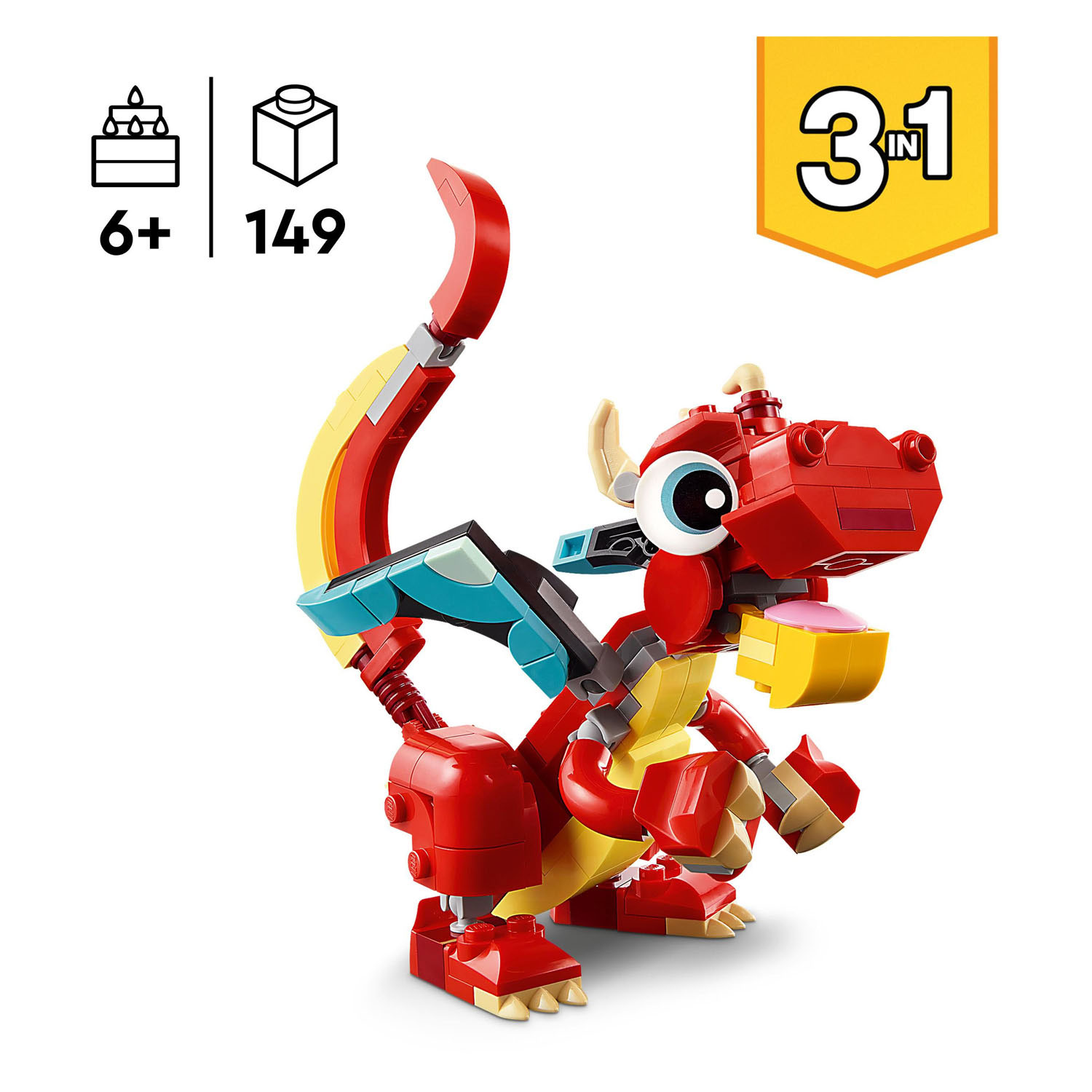 LEGO Creator 31145 Rode Draak