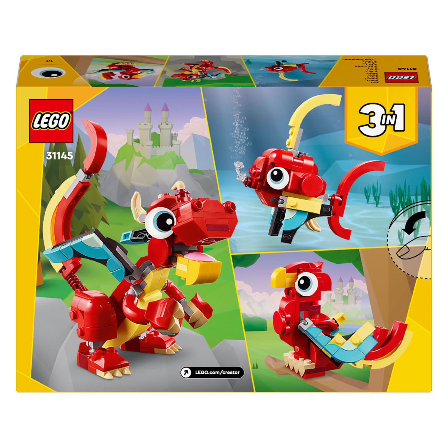 LEGO Creator 31145 Rode Draak