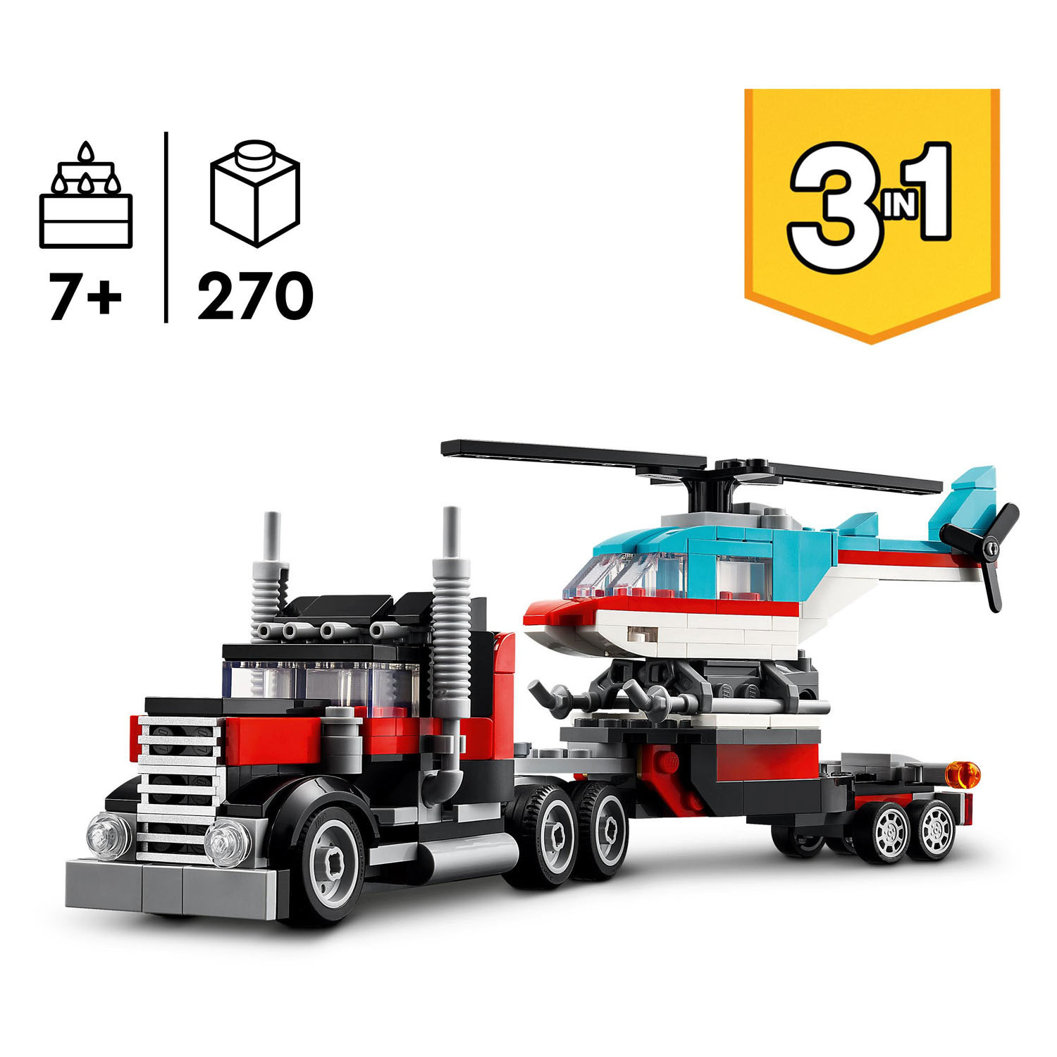 LEGO Creator 31146 Truck met Helikopter