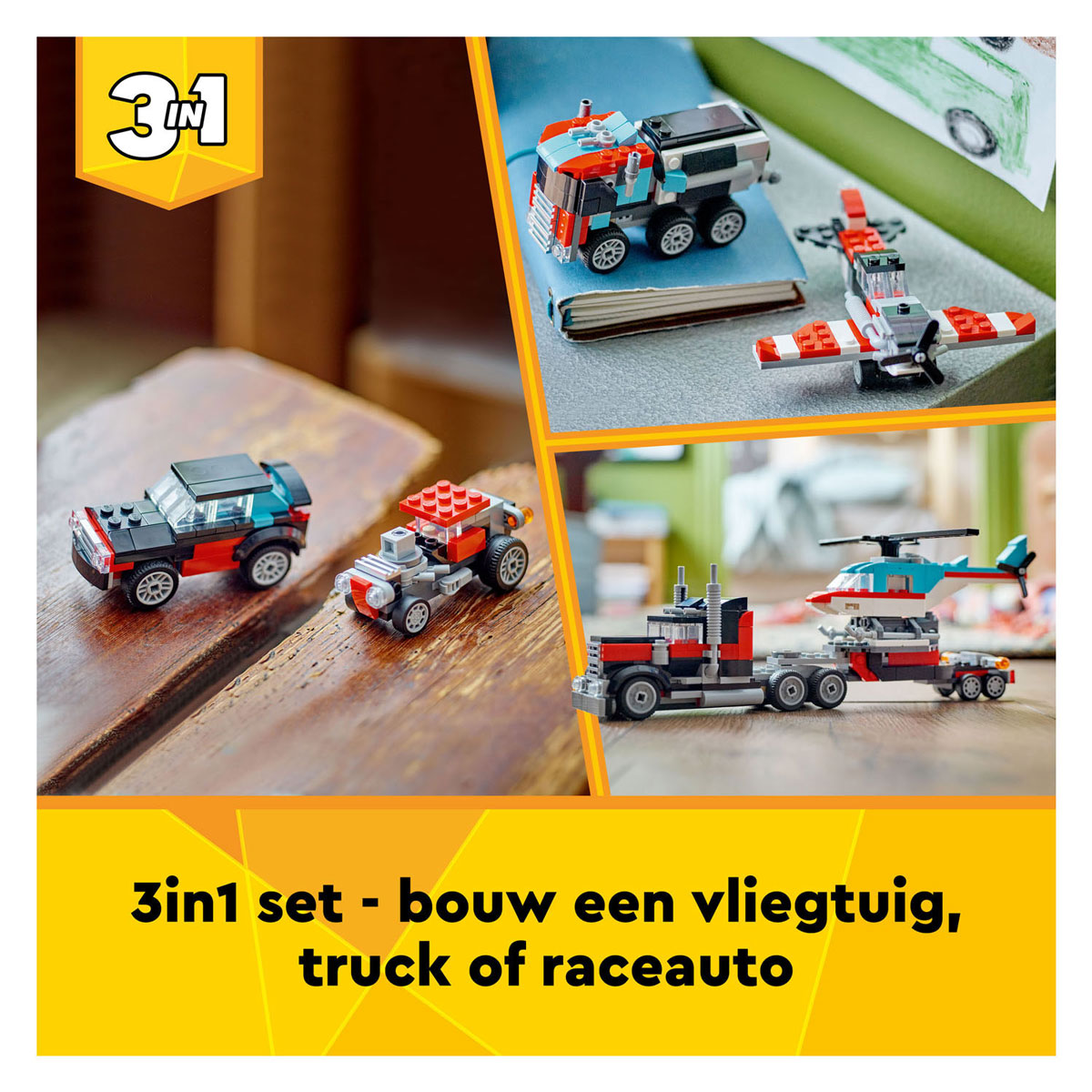 LEGO Creator 31146 Truck met Helikopter