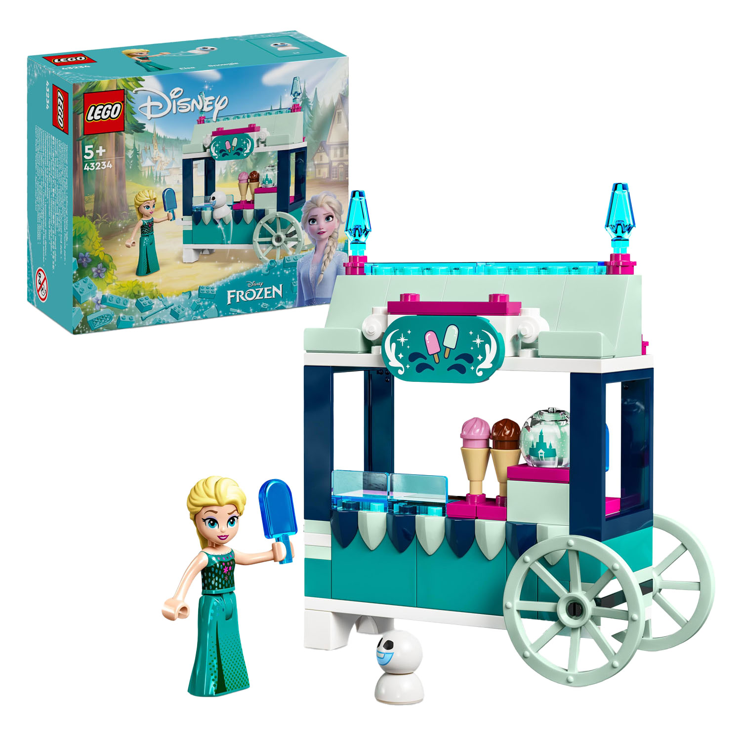 LEGO Disney Princess 43238 Le Château de Glace d'Elsa, Jouet de
