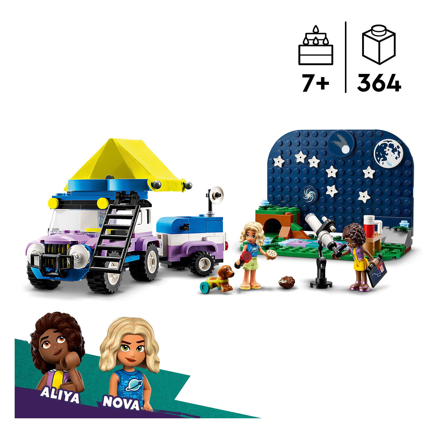 LEGO Friends 42603 Véhicule de camping astronomique