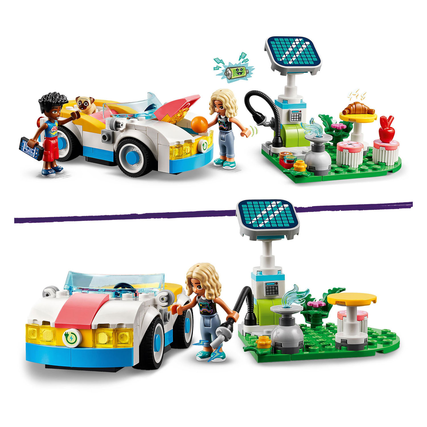 LEGO Friends 42609 Elektroauto und Ladestation