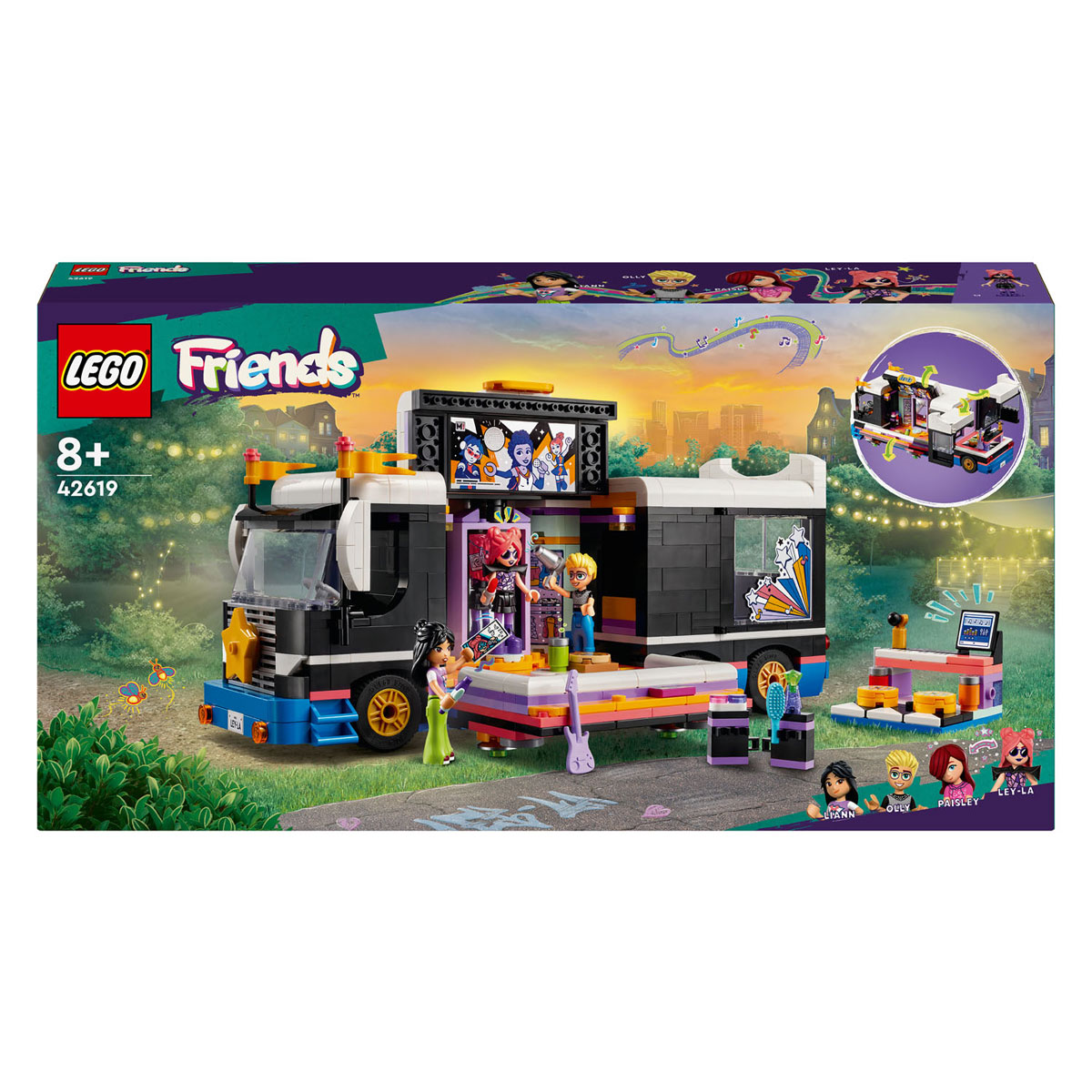 LEGO Friends 42619 Le bus de tournée Pop Star