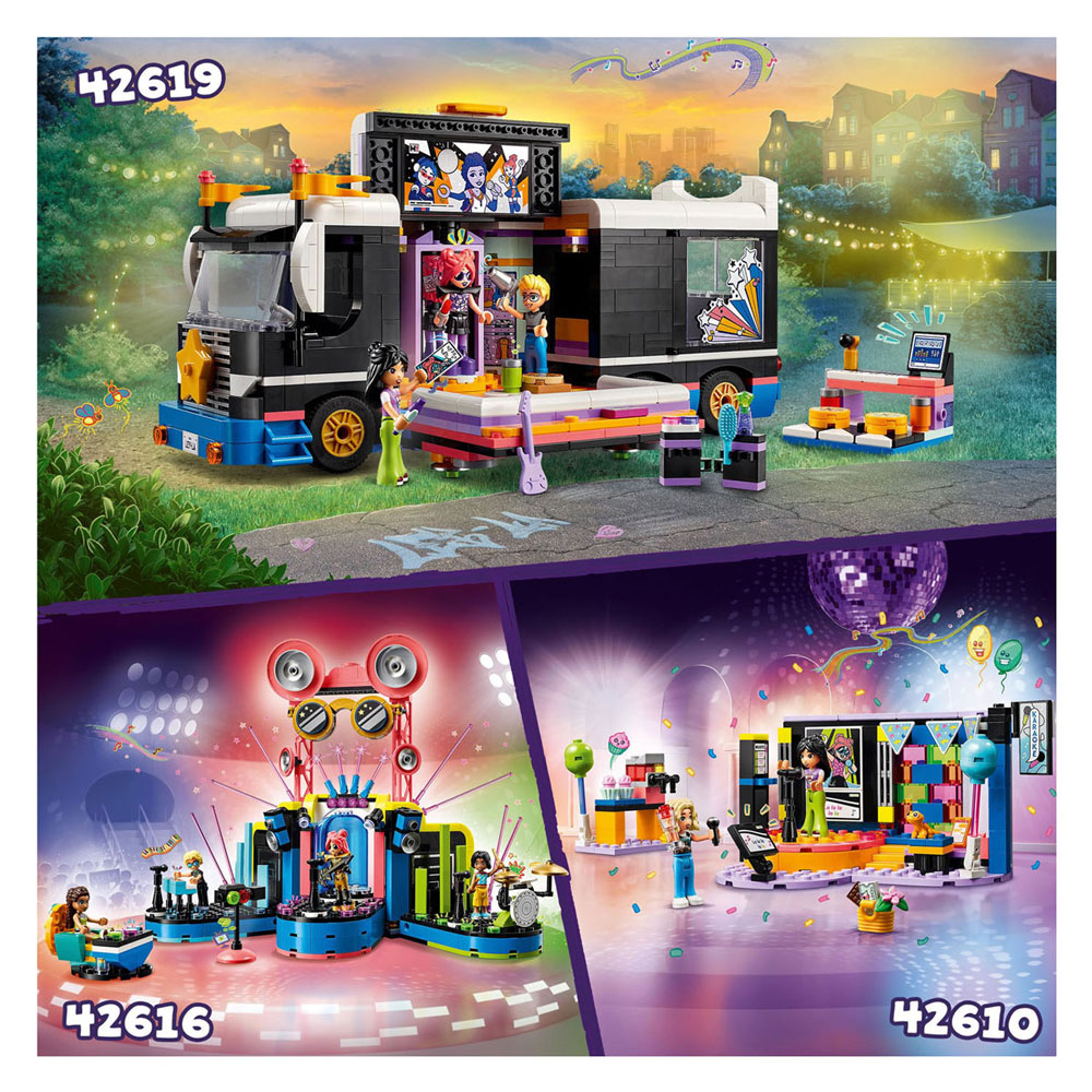 LEGO Friends 42619 Toerbus Van Popster
