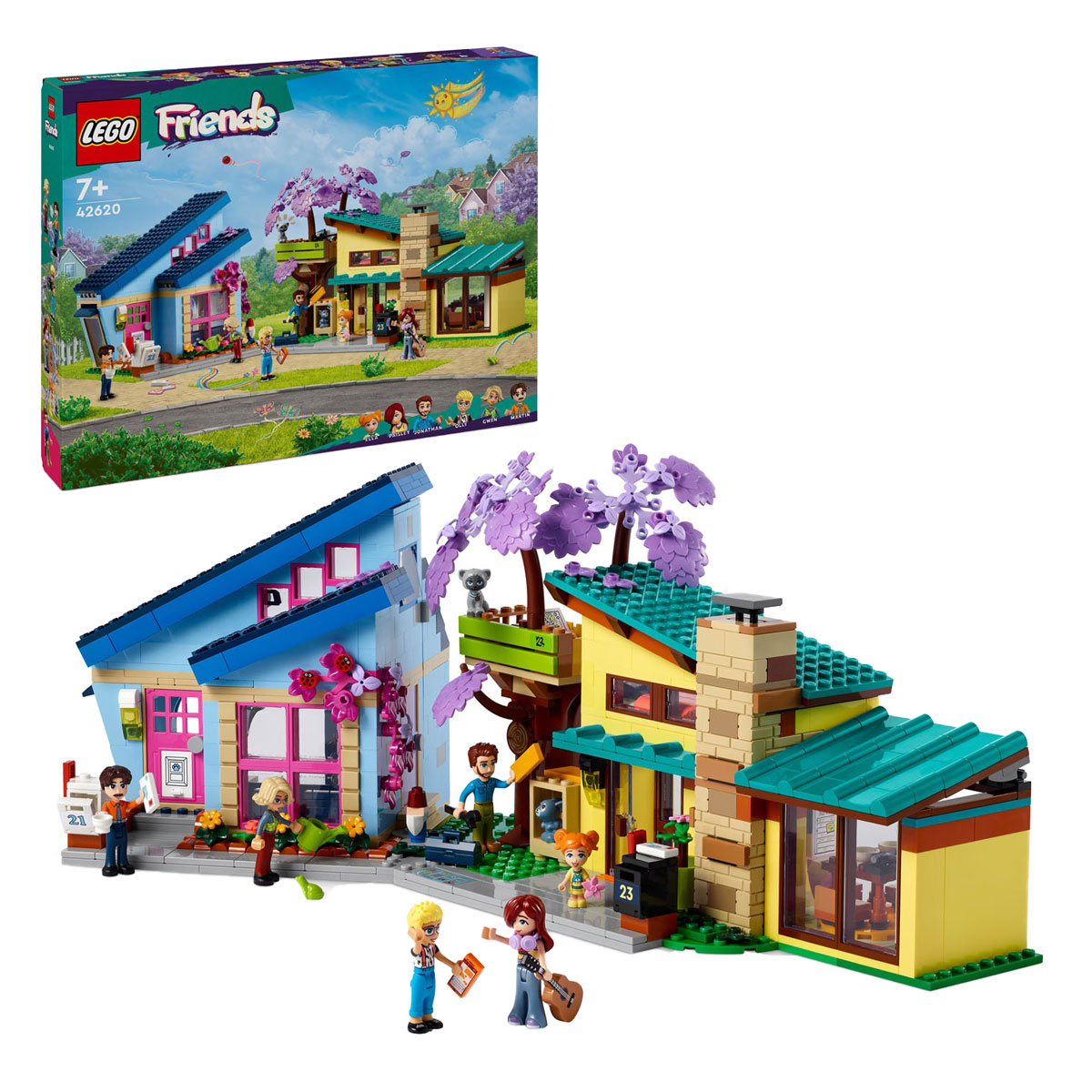 LEGO Friends 42620 Les maisons d'Olly et Paisley
