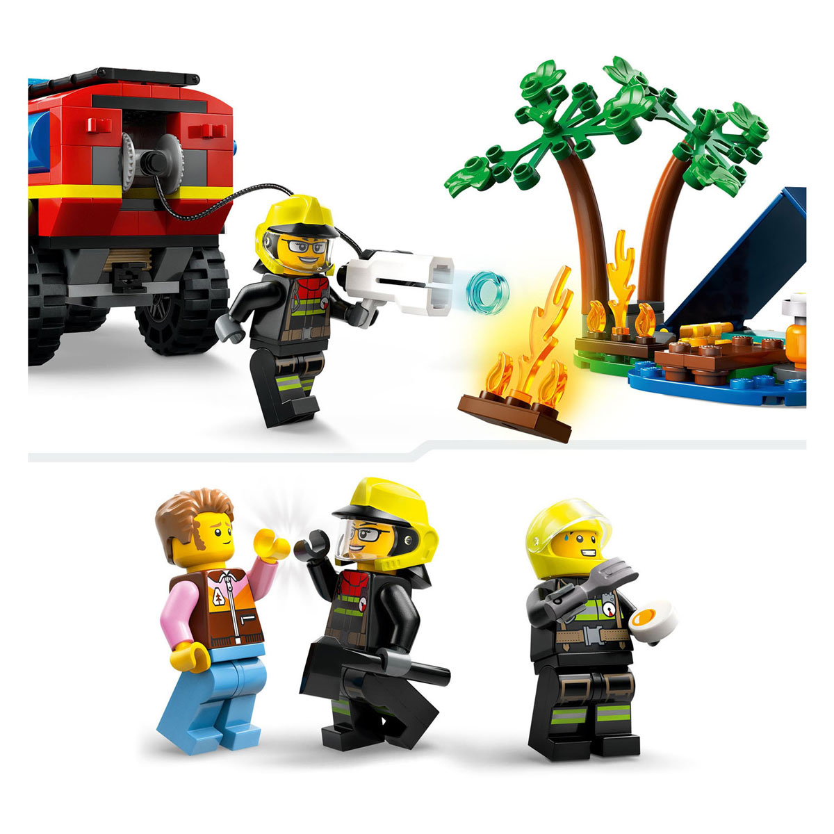 LEGO City 60412 Le camion de pompiers 4X4 avec bateau de sauvetage