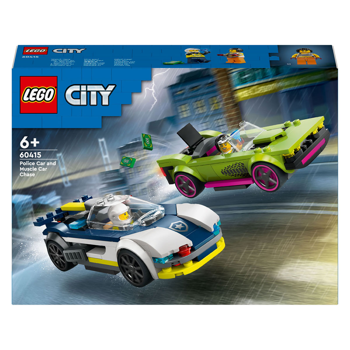 LEGO City 60415 Voiture de police et poursuite en voiture à grande vitesse