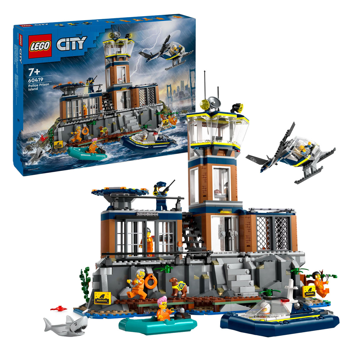 Acheter LEGO City 60419 Lîle de la prison de la, kit d'habillage pour la  police 