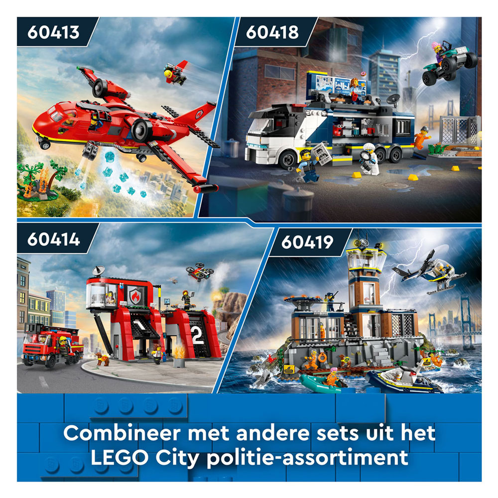 LEGO City 60419 L'île de la prison de la police