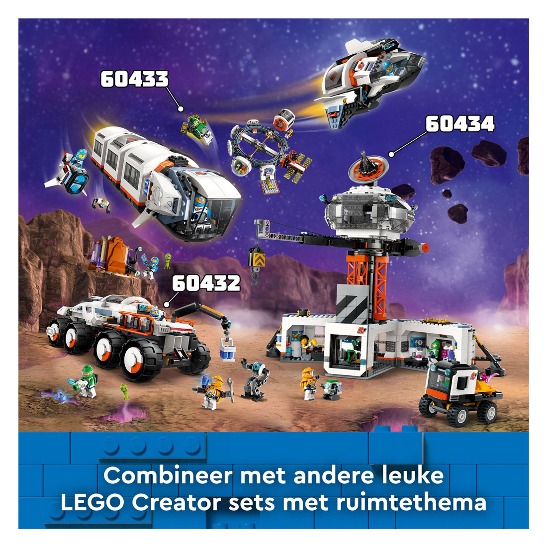 LEGO City 60434 Ruimtebasis en Raketlanceringsplatform