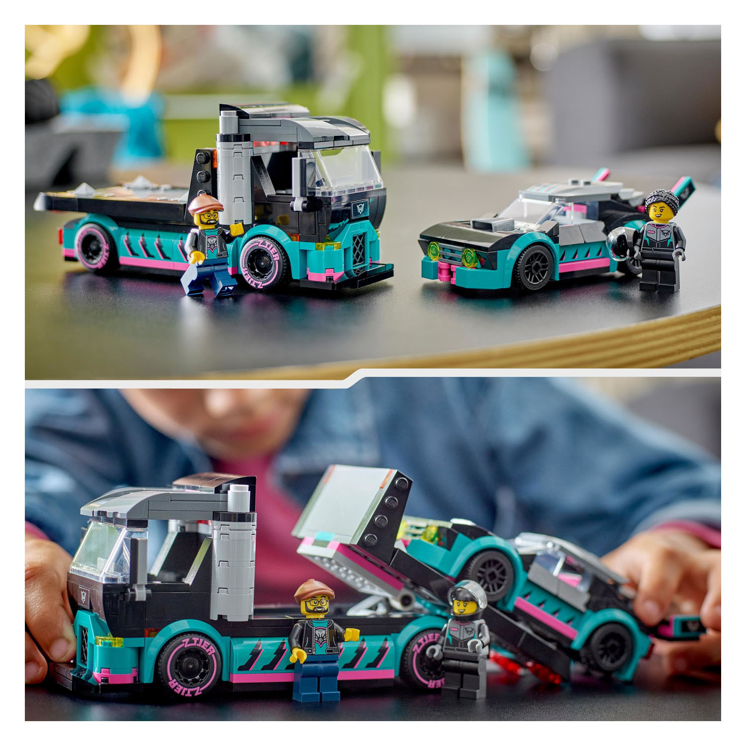 LEGO City 60406 Raceauto en Transporttruck