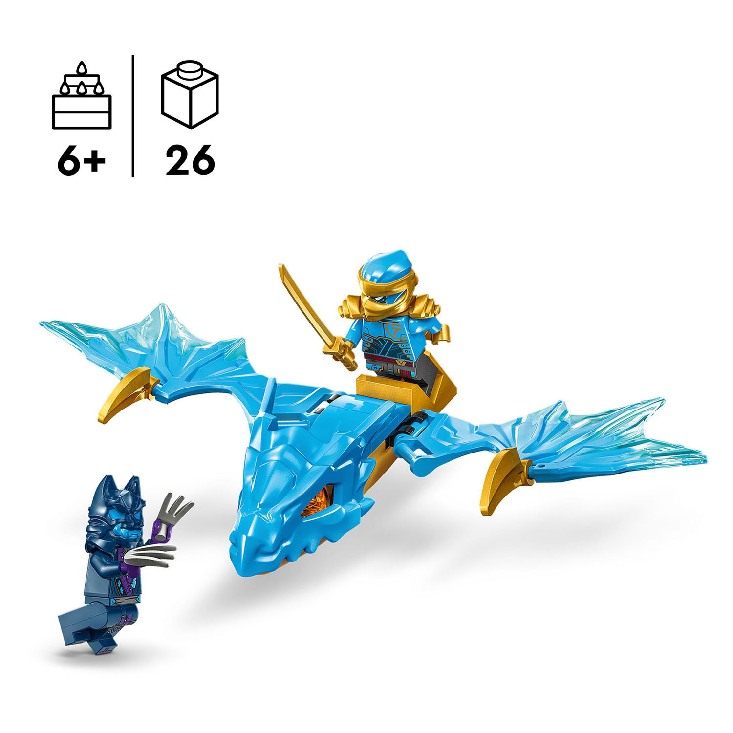 LEGO Ninjago 71802 L'attaque du dragon montant de Nya