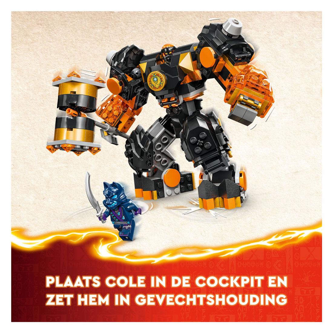 LEGO Ninjago 71806 Le robot de terre élémentaire de Coles