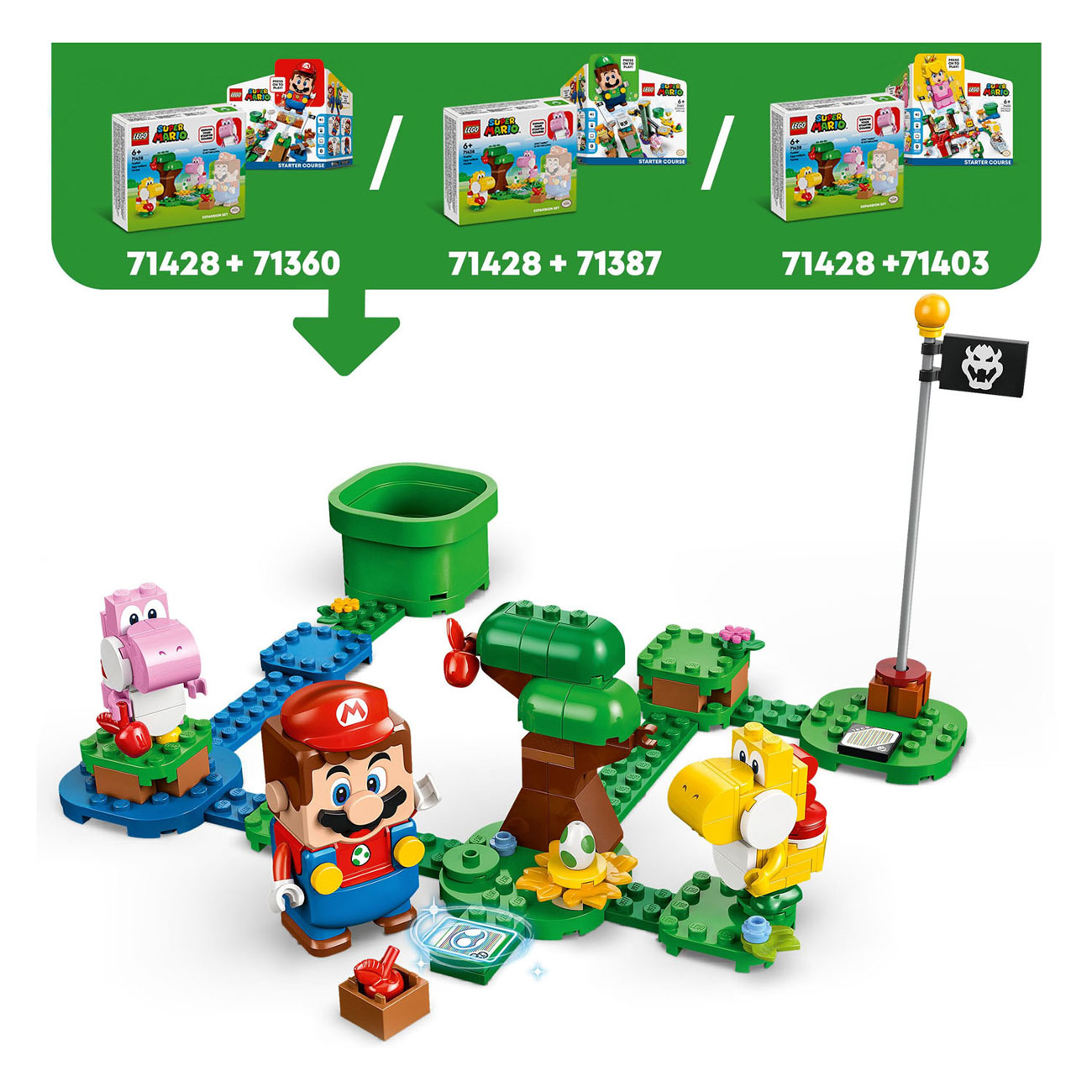 LEGO Super Mario 71428 Erweiterungsset: Yoshis eigenartiger Wald