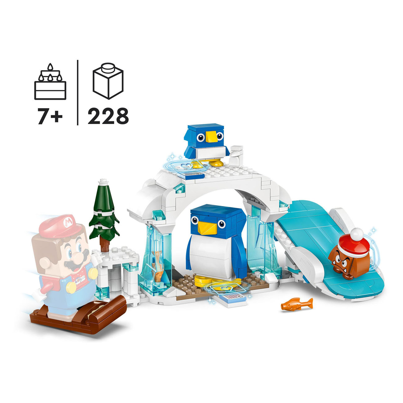 LEGO Super Mario 71430 Ensemble d'extension : Aventure dans la neige avec le pingouin et sa famille