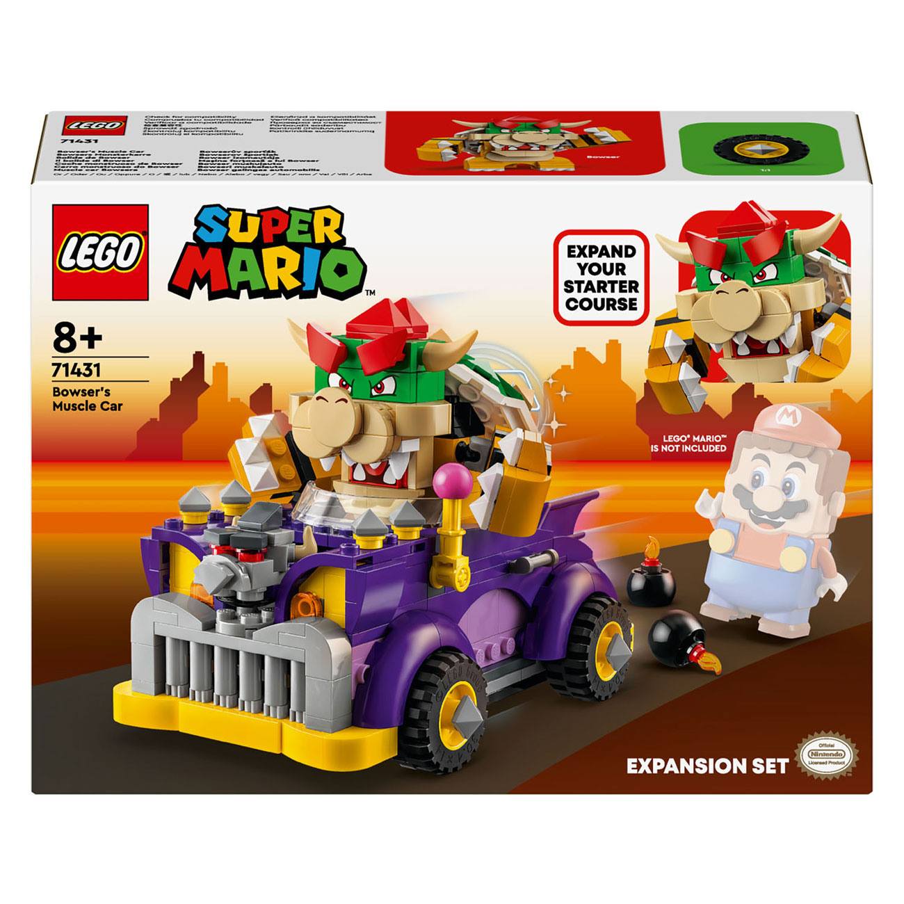 LEGO Super Mario 71431 Ensemble d'extension : La voiture de Bowser