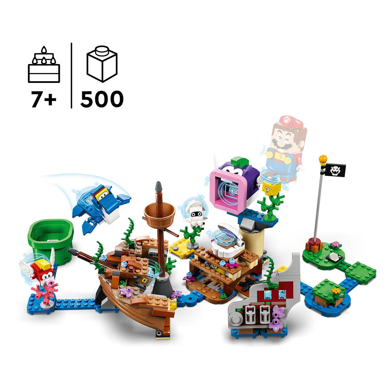LEGO Super Mario 71432 Uitbreidingsset: Dorries Gezonken Scheepswrak