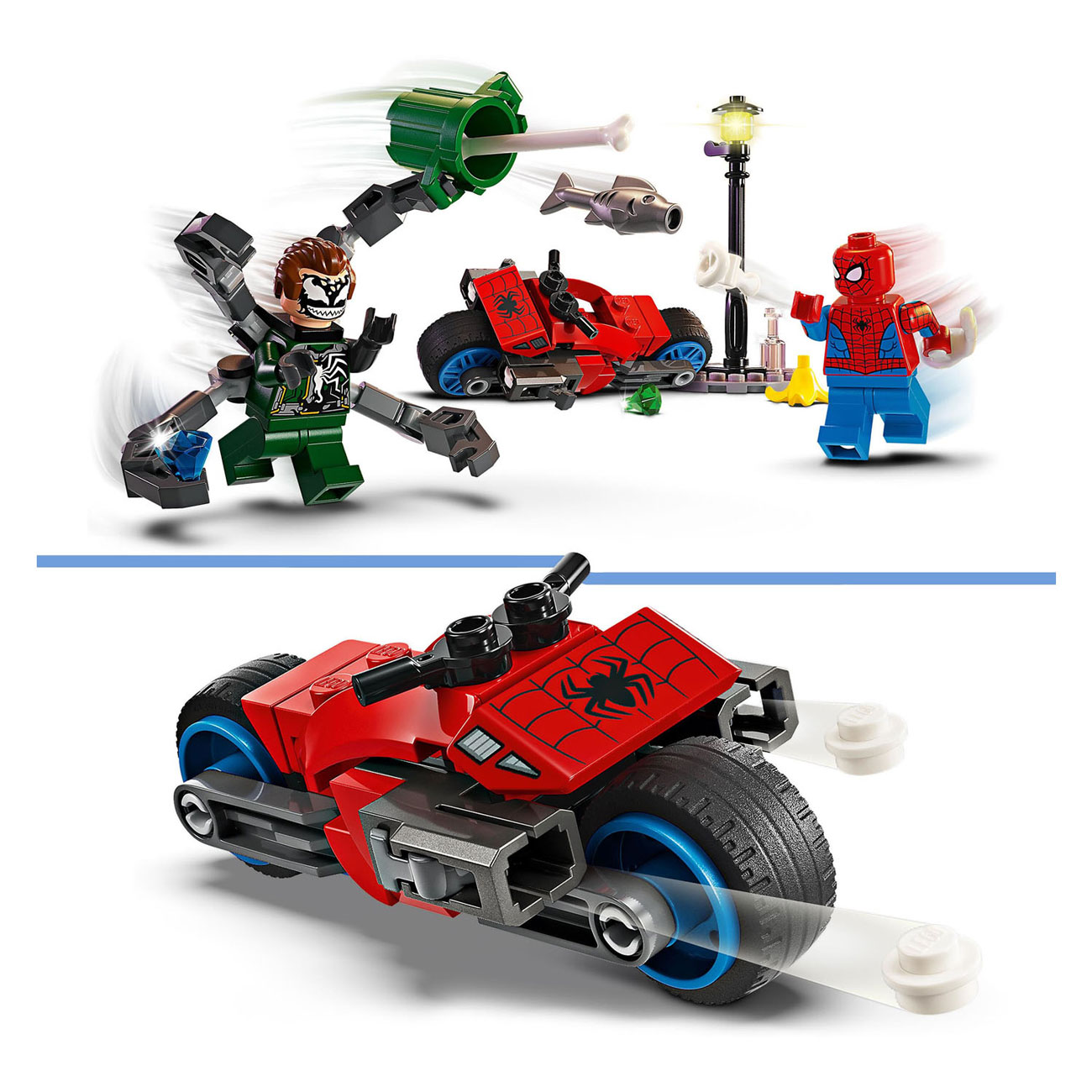 LEGO Super Heroes 76275 Motorachtervolging: Spider-Man vs. Doc Ock