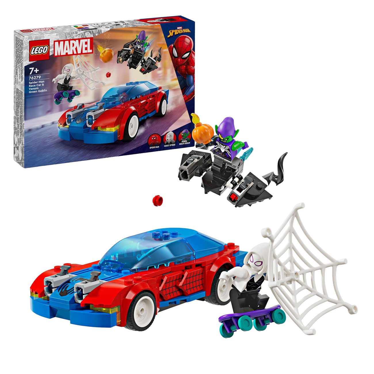 Lego LEGO Super Heroes 76279 Spider-Man racewagen en Venom Green Goblin