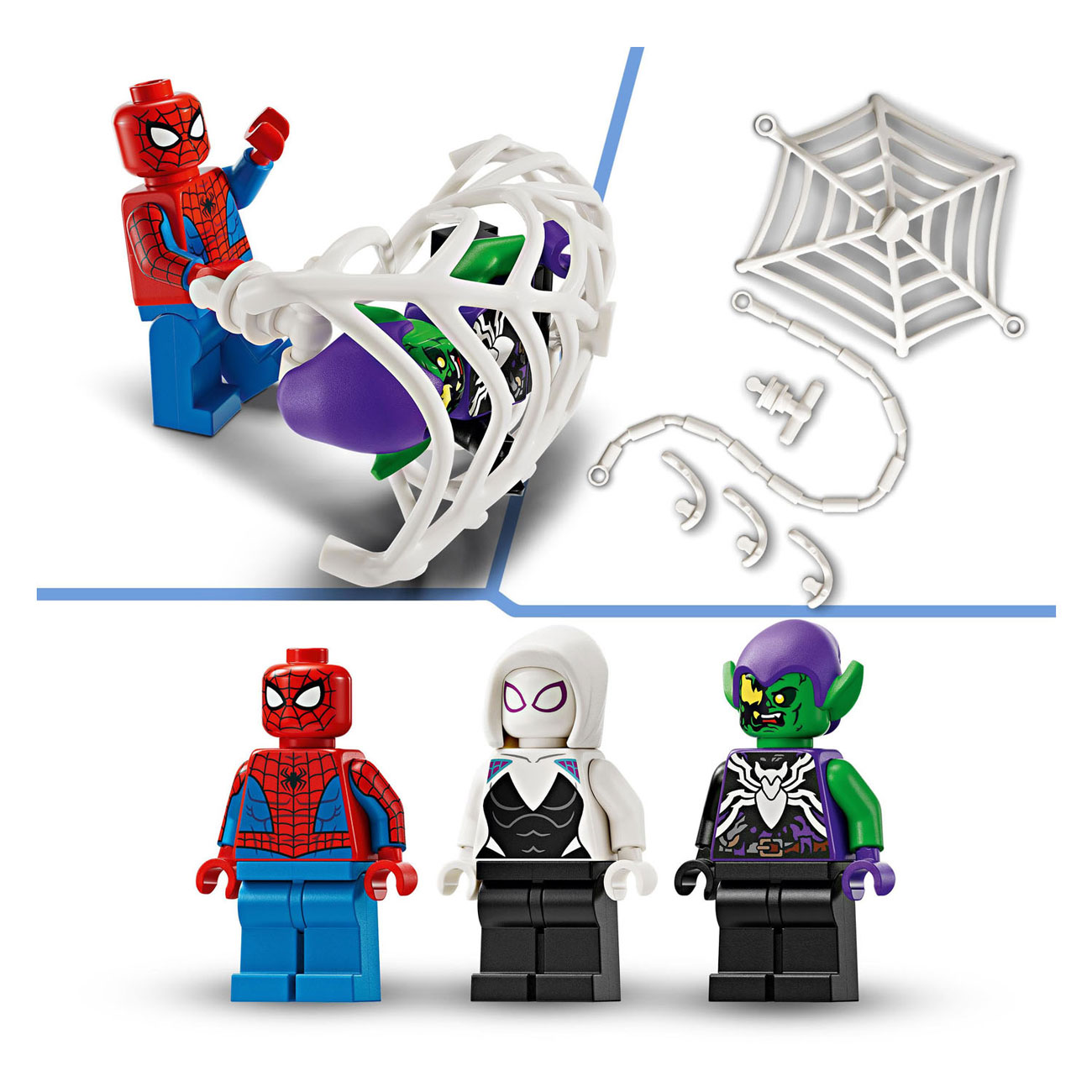 LEGO Super Heroes 76279 Spider-Man-Rennwagen und Venom Green Goblin