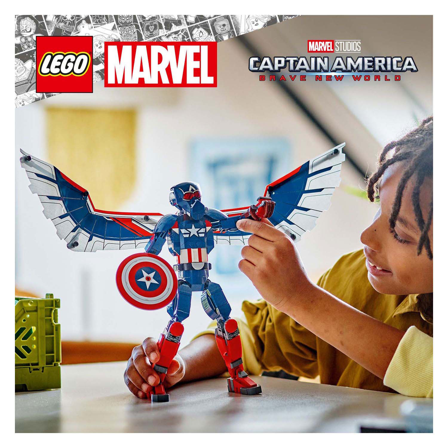 LEGO Marvel 76296 Captain America Bouwfiguur