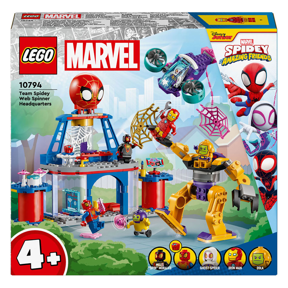 LEGO Marvel 10794 Quartier général de l'équipe Spidey Webspinner
