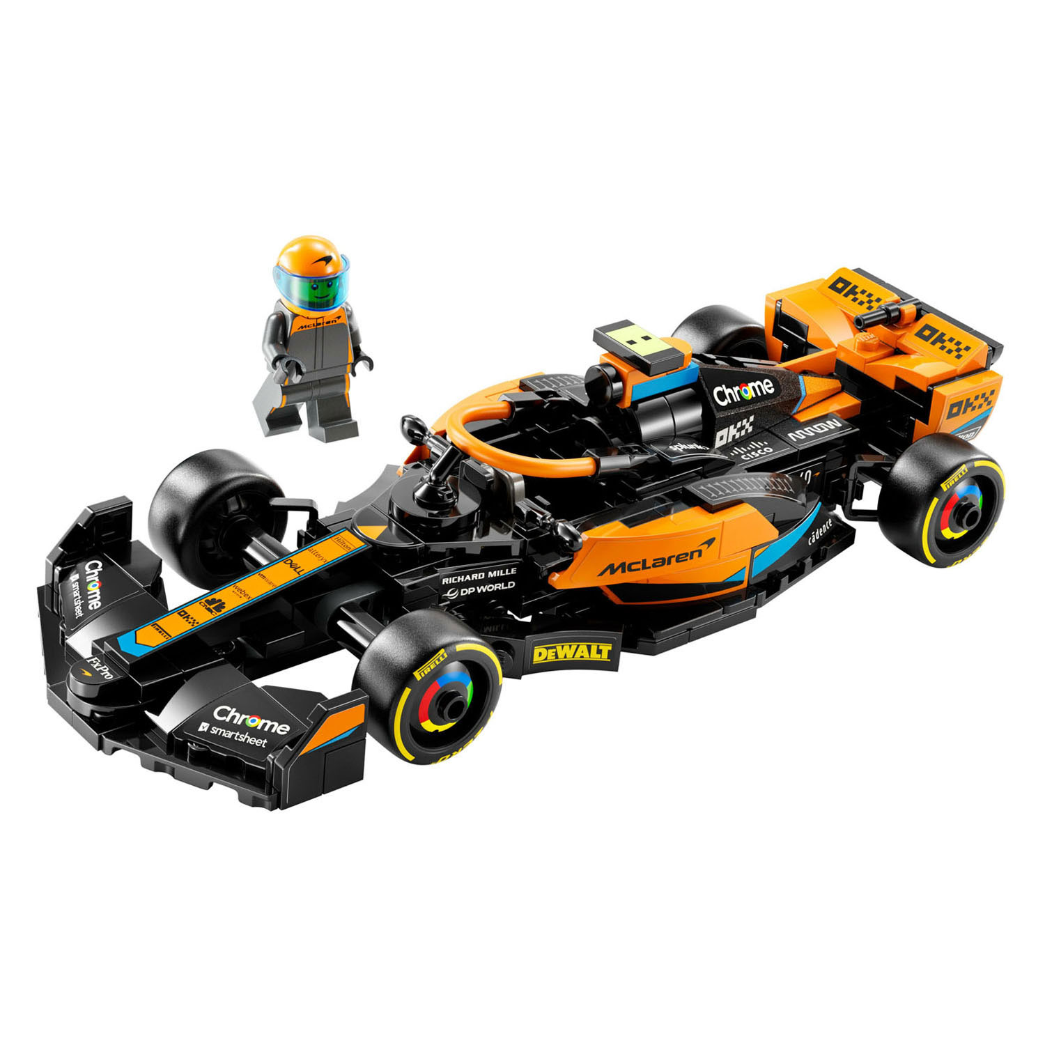 LEGO Speed ​​​​Champions 76919 Voiture de course McLaren Formule 1 2023