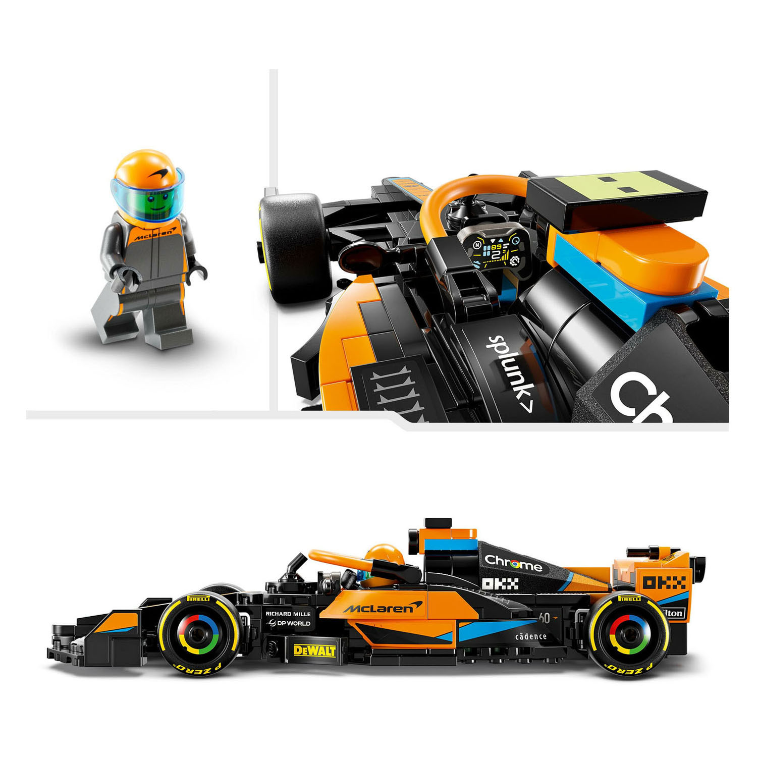 LEGO Speed ​​​​Champions 76919 Voiture de course McLaren Formule 1 2023